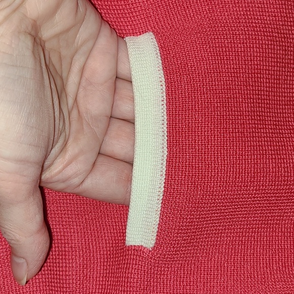 Lily Pulitzer sweater jacket, tulip pink, 3/4 sleeves, all cotton, size medium - Picture 4 of 8